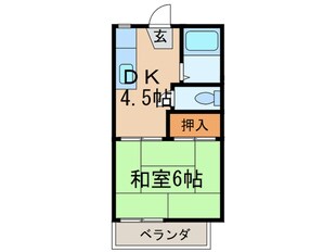 コーポ四季の物件間取画像